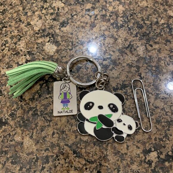 “Natalie” Panda Tassel Keychain - Picture 1 of 1